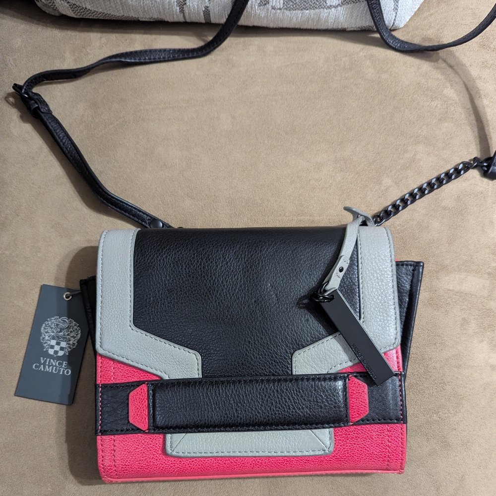 Vince Camuto Black and Pink Women's Bag